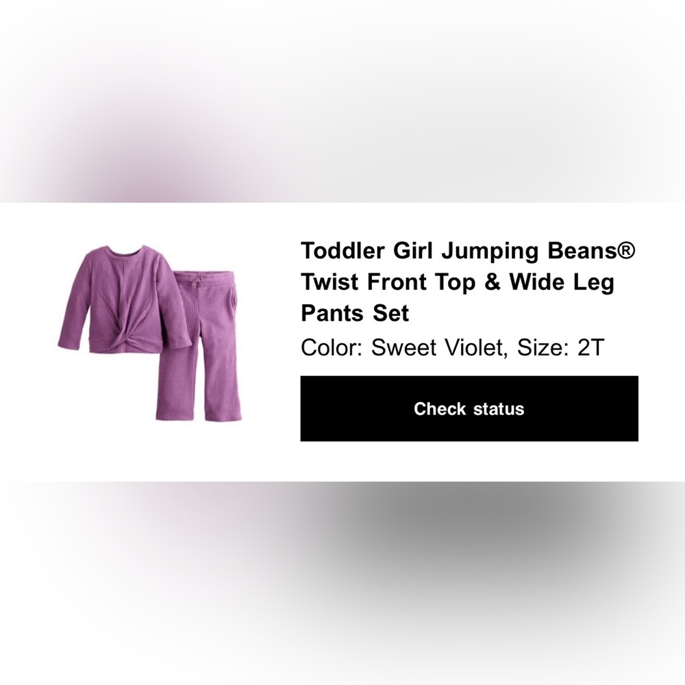NWT Twist Front Top and Pants Set